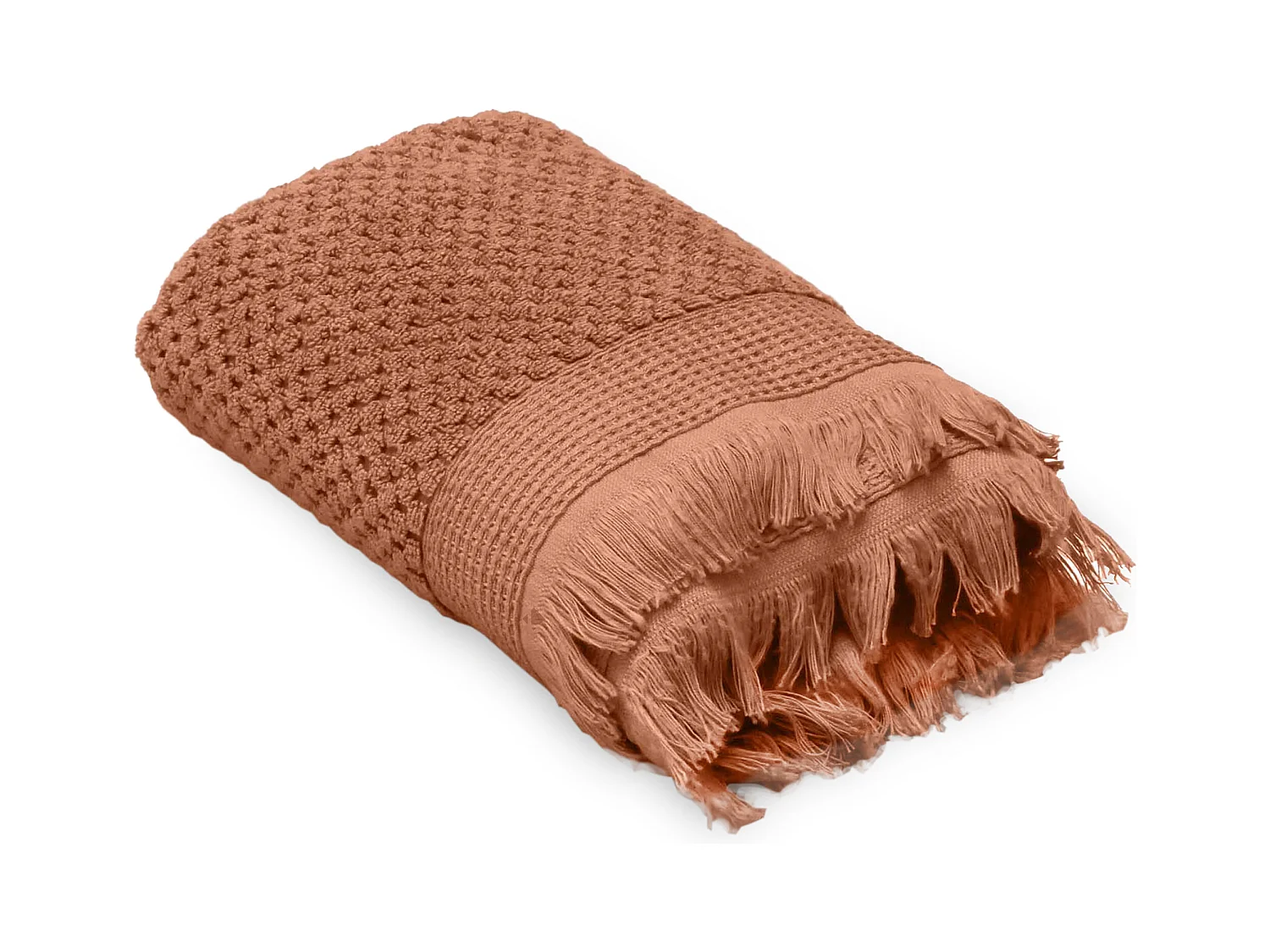 Serviette de toilette 50x90 cm TETHYS micro-coton Terre