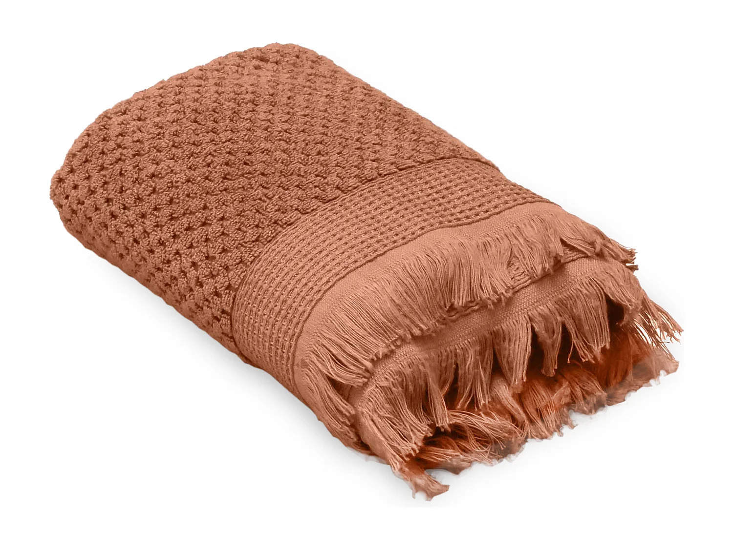 Serviette de toilette 50x90 cm TETHYS micro-coton Terre