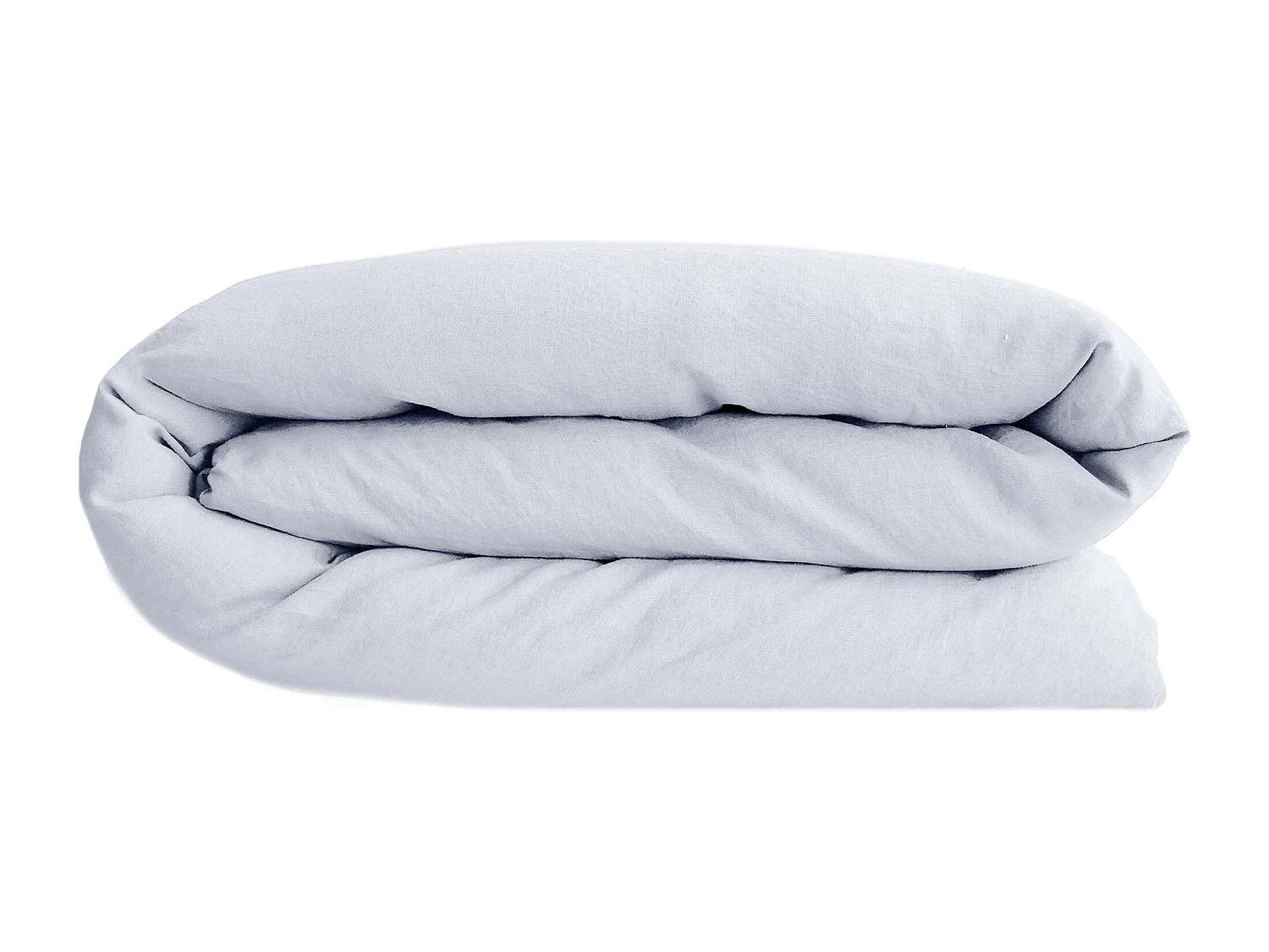 Housse de couette 200x200 cm lin lavé SONATE blanc Neige