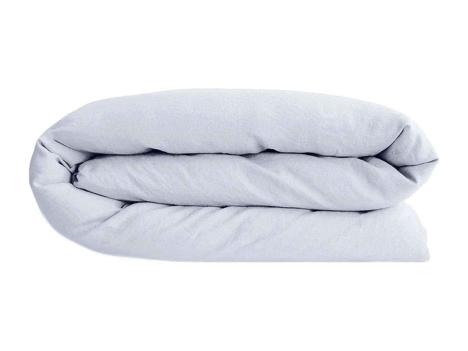 Housse de couette 240x220 cm lin lavé SONATE blanc Neige