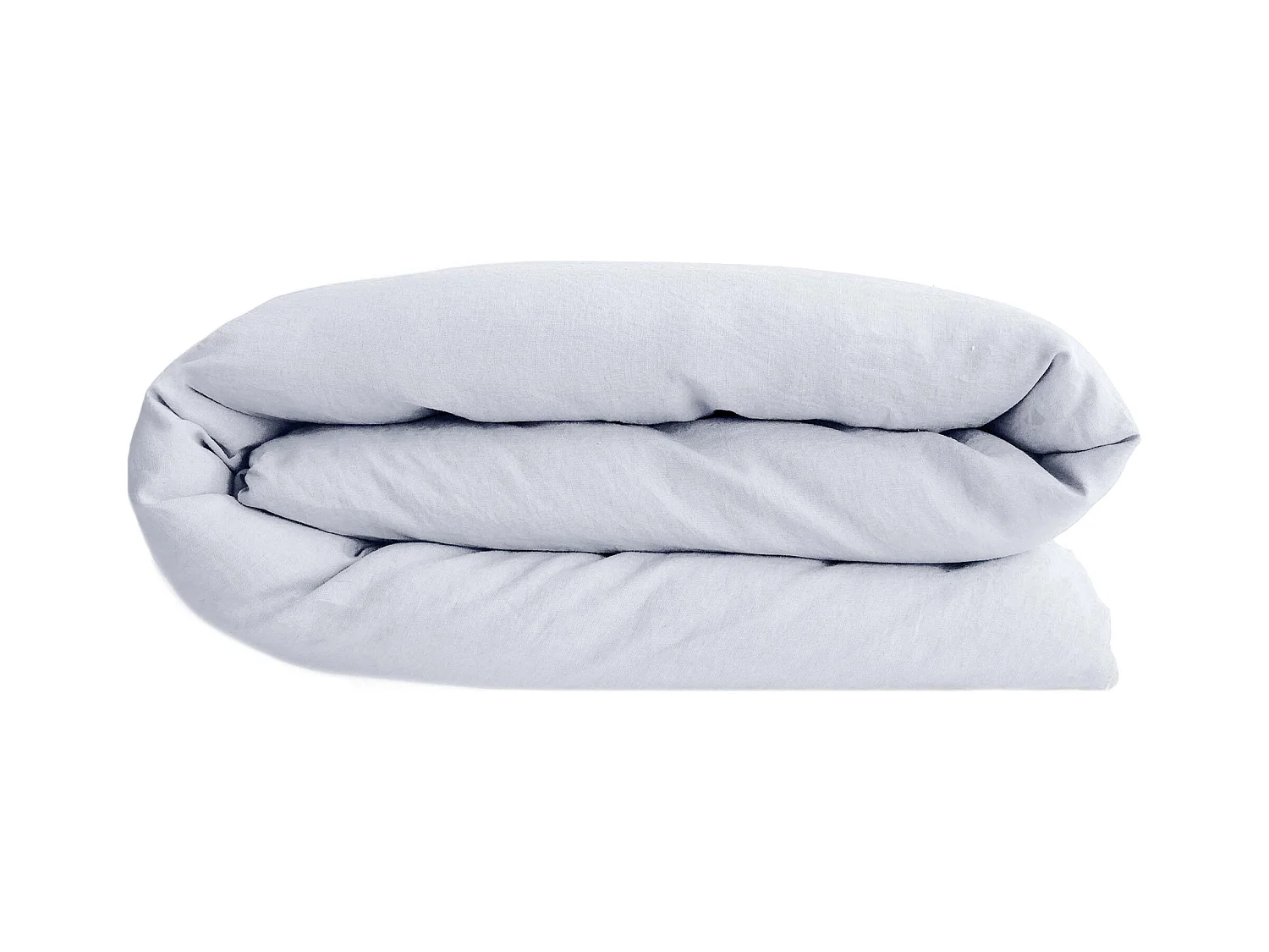 Housse de couette 240x220 cm lin lavé SONATE blanc Neige