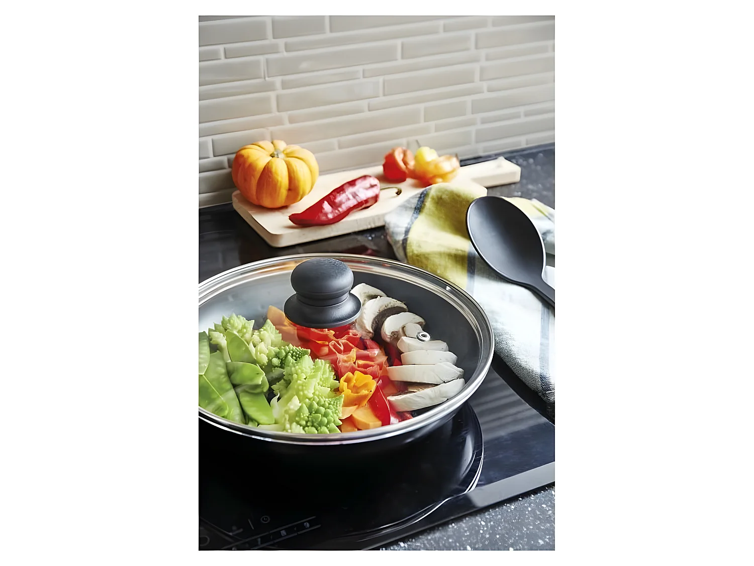 SITRAM Agile Schmorpfanne Antihaftbeschichtetes Aluminium Ø 28 cm Schwarz