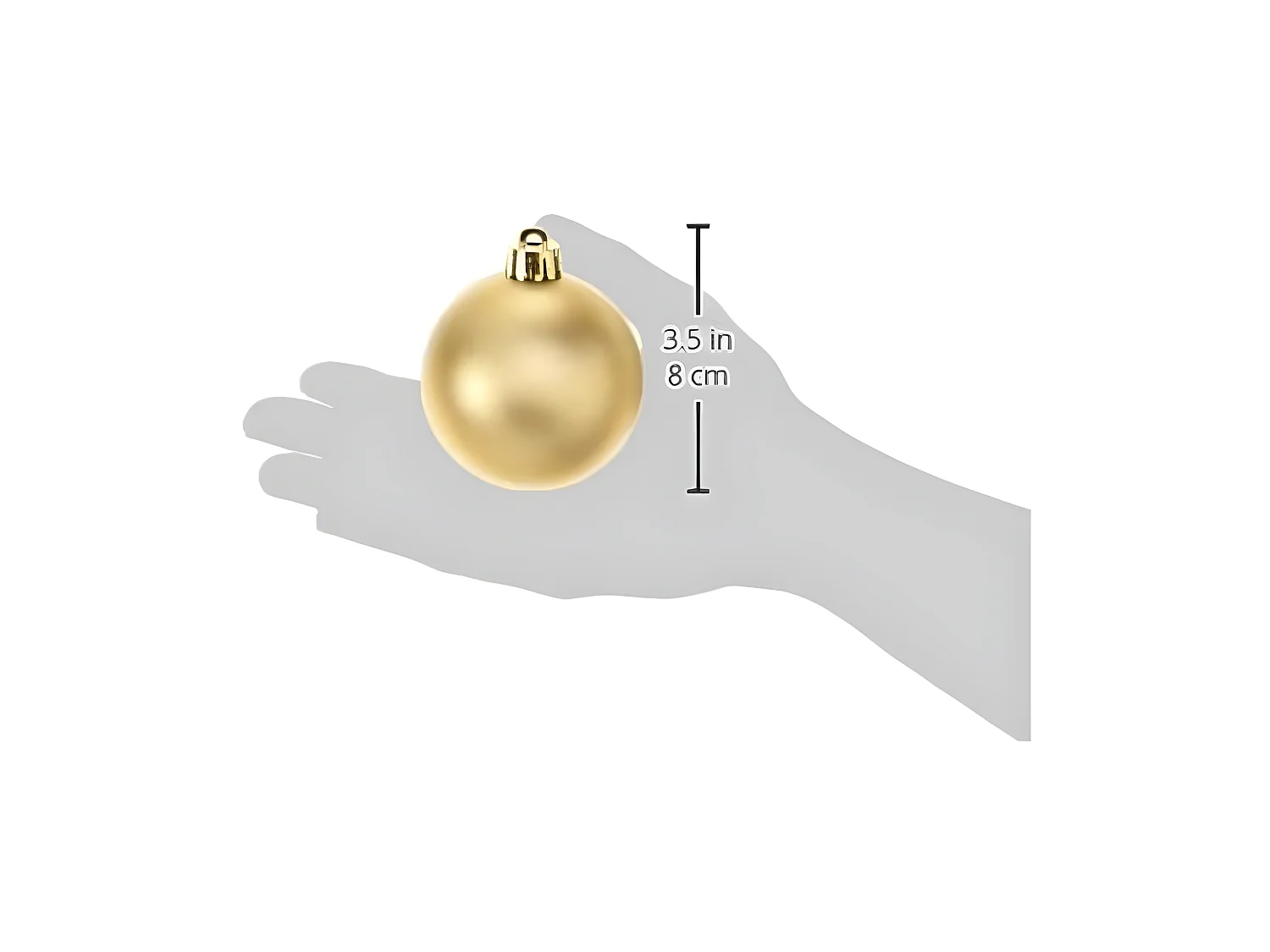 Boules de Noël Decoris 12 Unités Doré Plastique Ø 6 cm