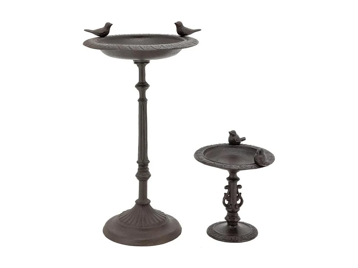 Mangeoire-Bain à oiseaux en fonte Petit modèle