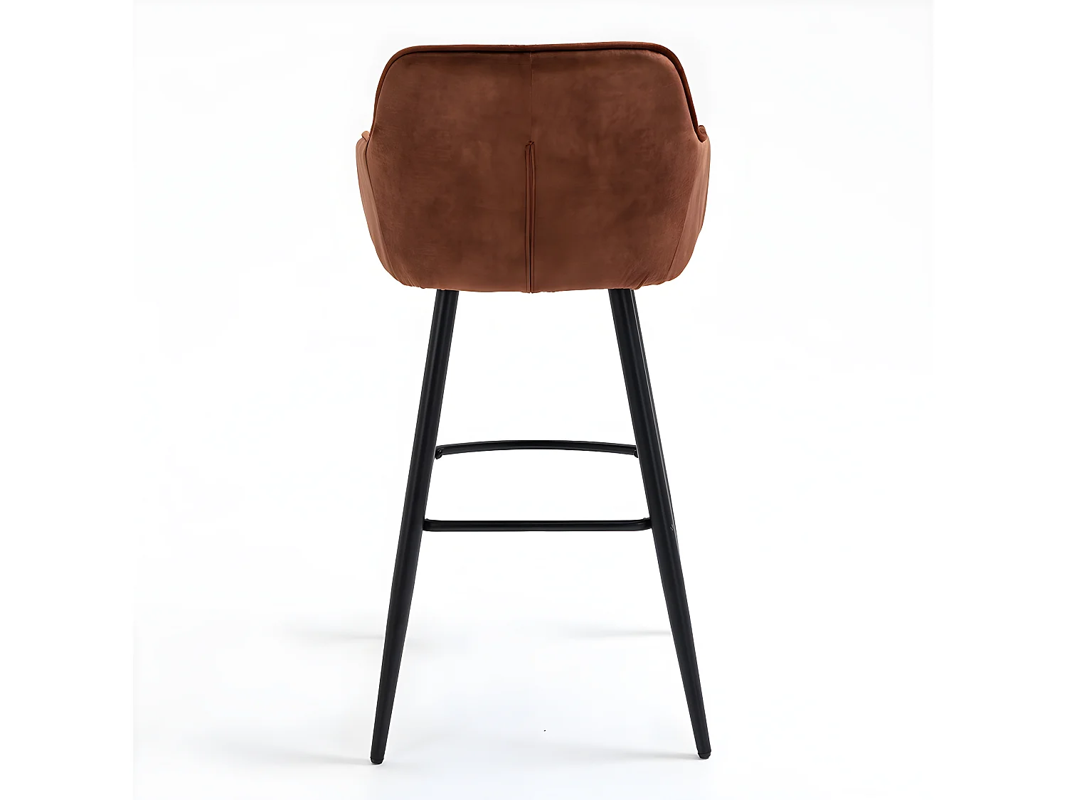 Barkruk set van 2 - stof & metaal - bruin - BOND