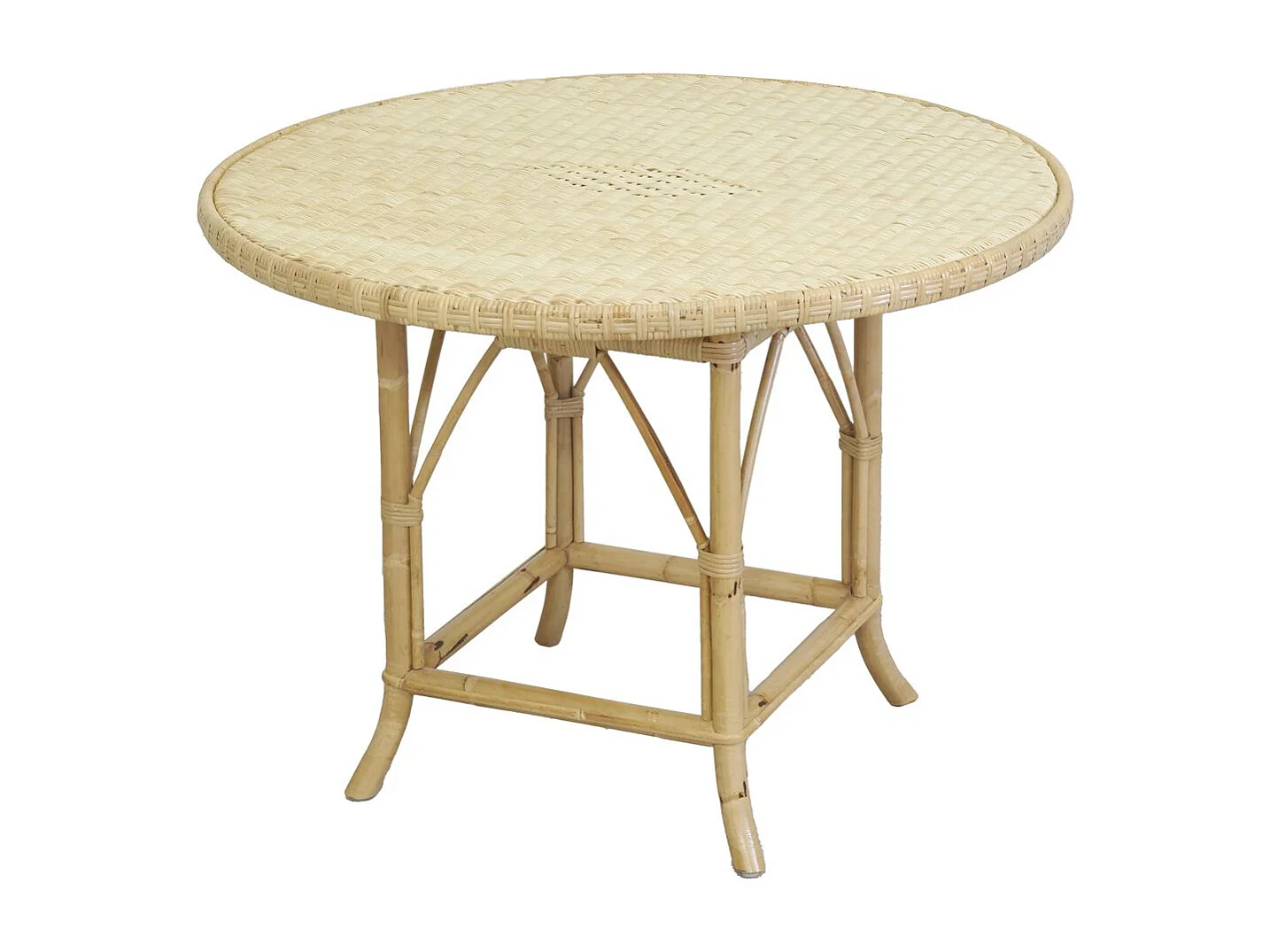 Table ronde en rotin naturel Ø 80