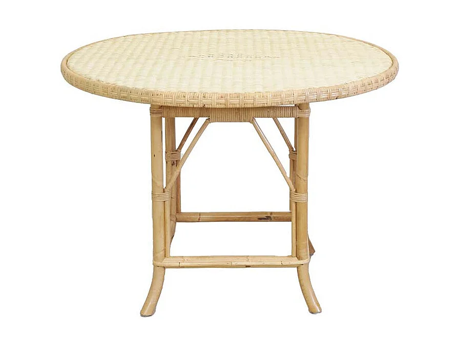 Table ronde en rotin naturel Ø 80