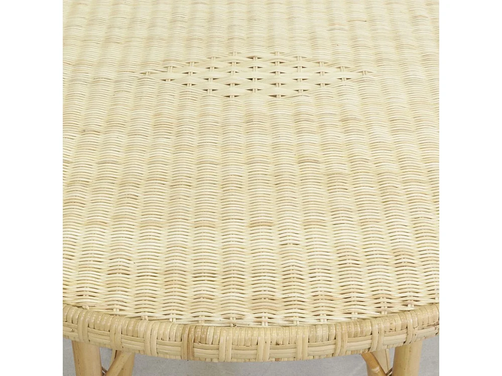 Table ronde en rotin naturel Ø 80