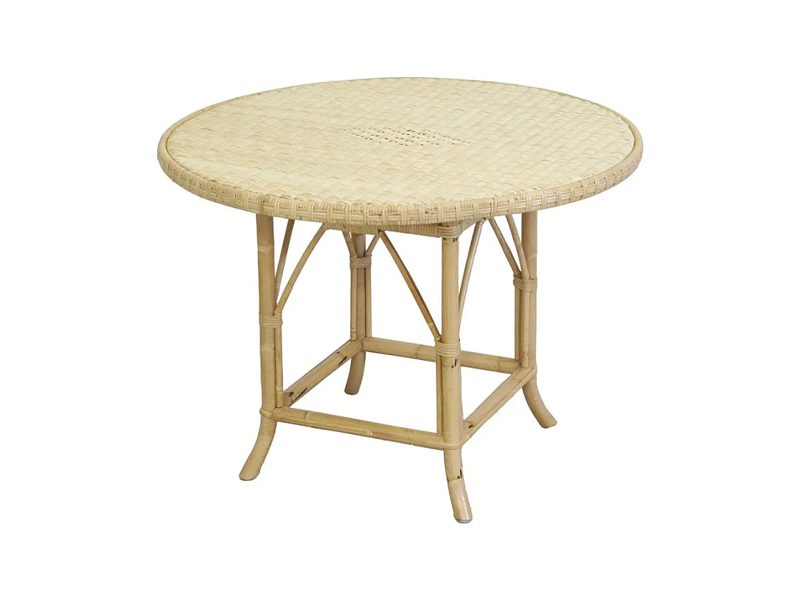 Table ronde en rotin naturel Ø 100