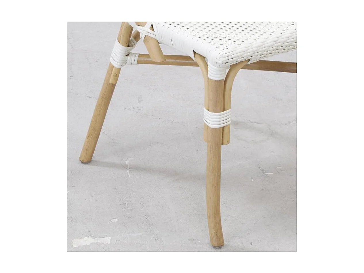 Chaise d'extérieur en rotin et résine (Lot de 4)