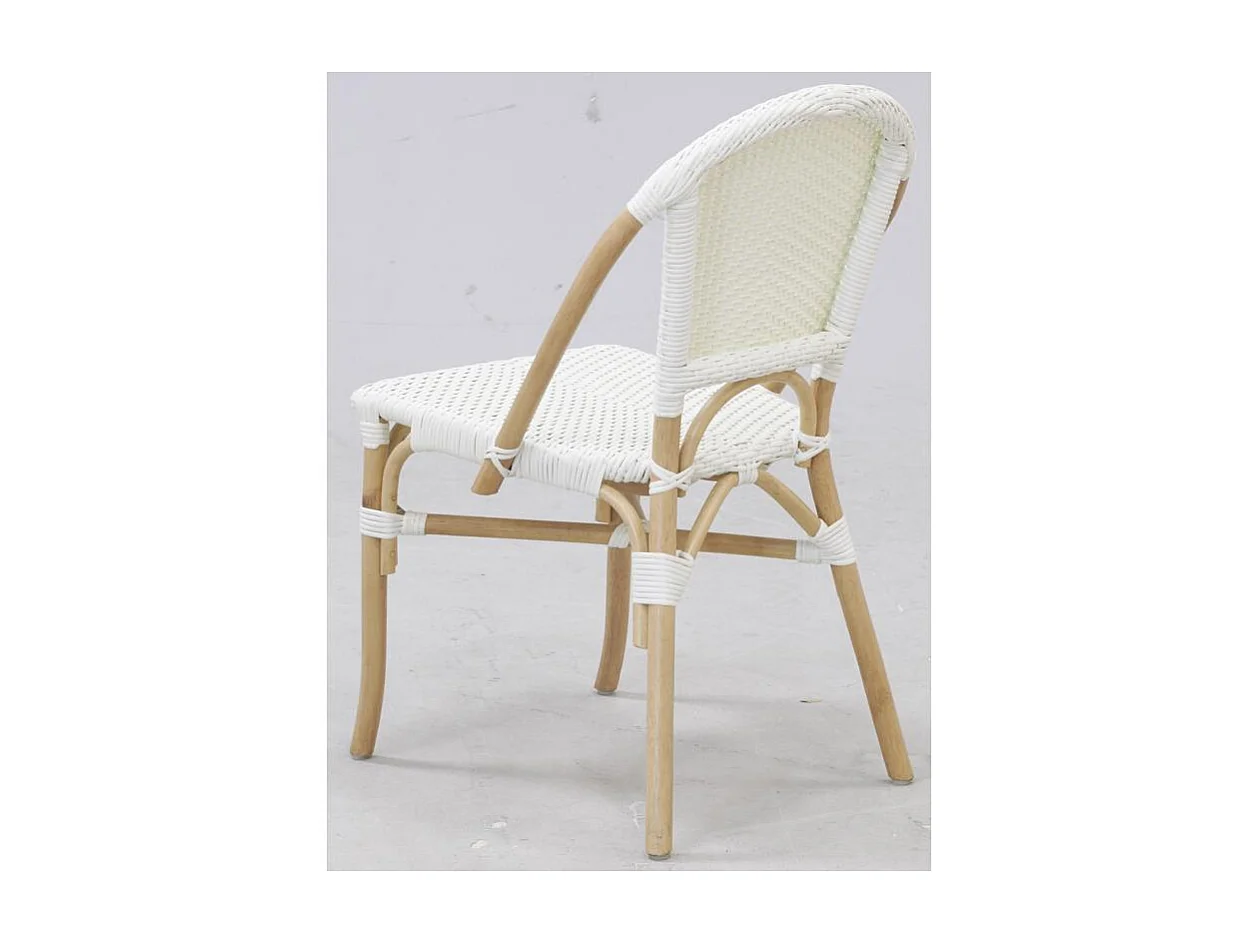 Chaise d'extérieur en rotin et résine (Lot de 4)