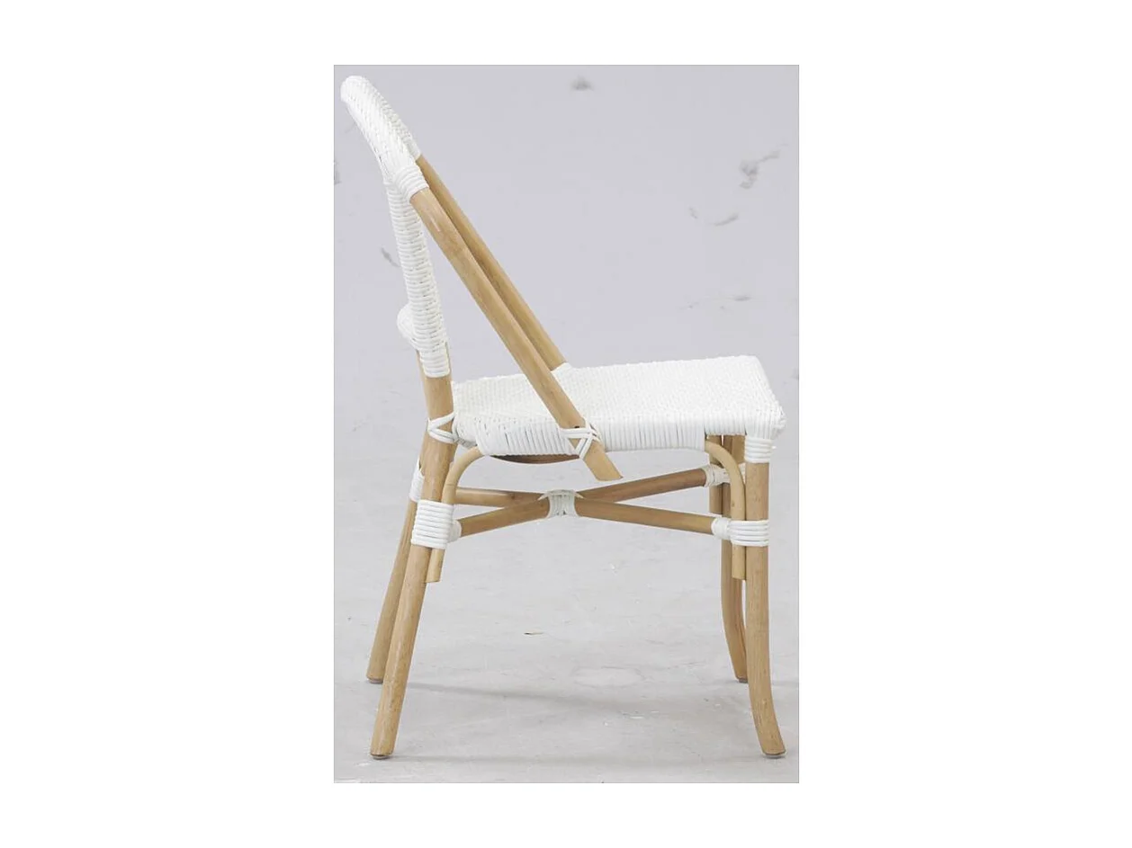 Chaise d'extérieur en rotin et résine (Lot de 4)