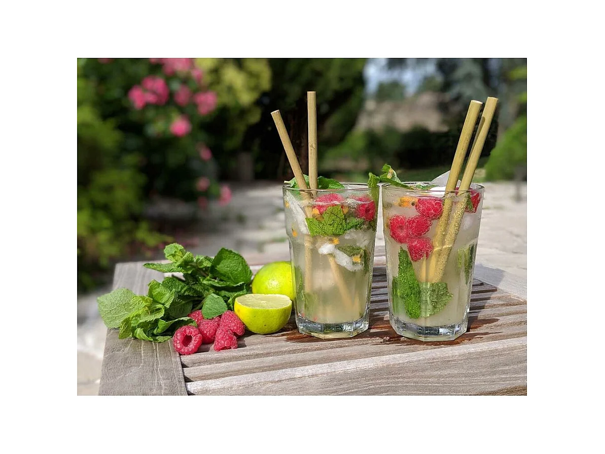 6 wiederverwendbare Trinkhalme aus Bambus "Bam Bam"