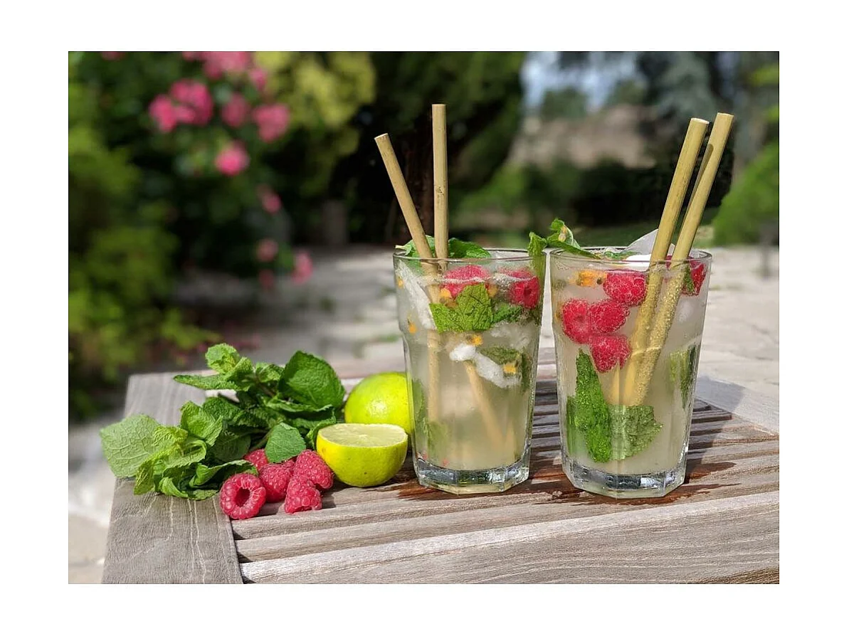 6 wiederverwendbare Trinkhalme aus Bambus "Bam Bam"