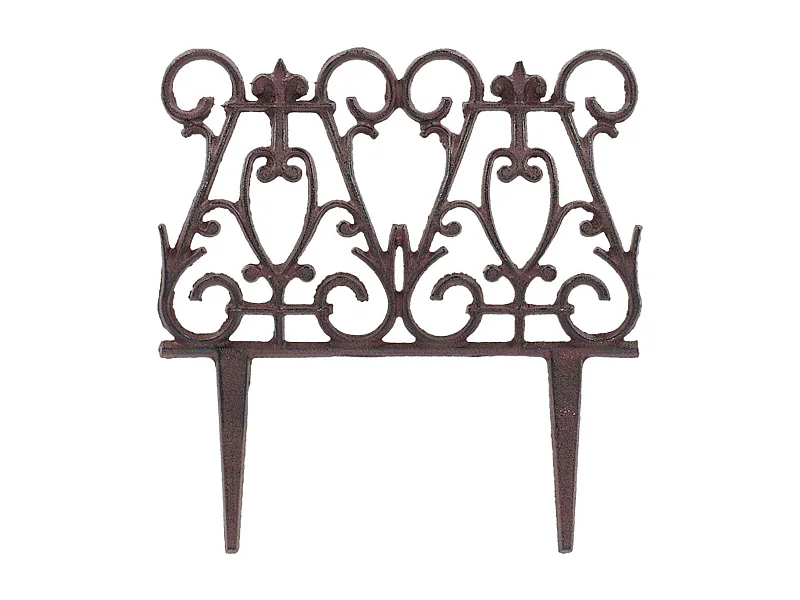 Bordure de jardin en fonte victorienne Unitaire