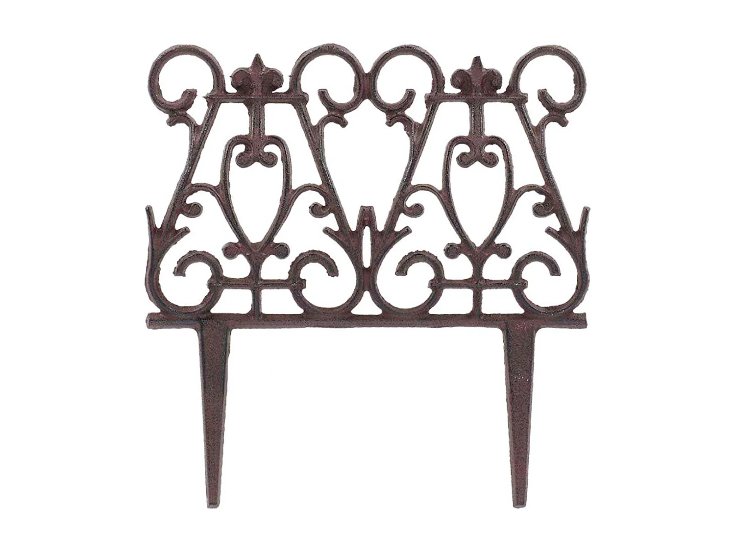 Bordure de jardin en fonte victorienne Unitaire