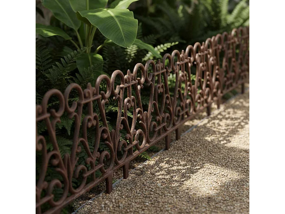 Bordure de jardin en fonte victorienne Unitaire