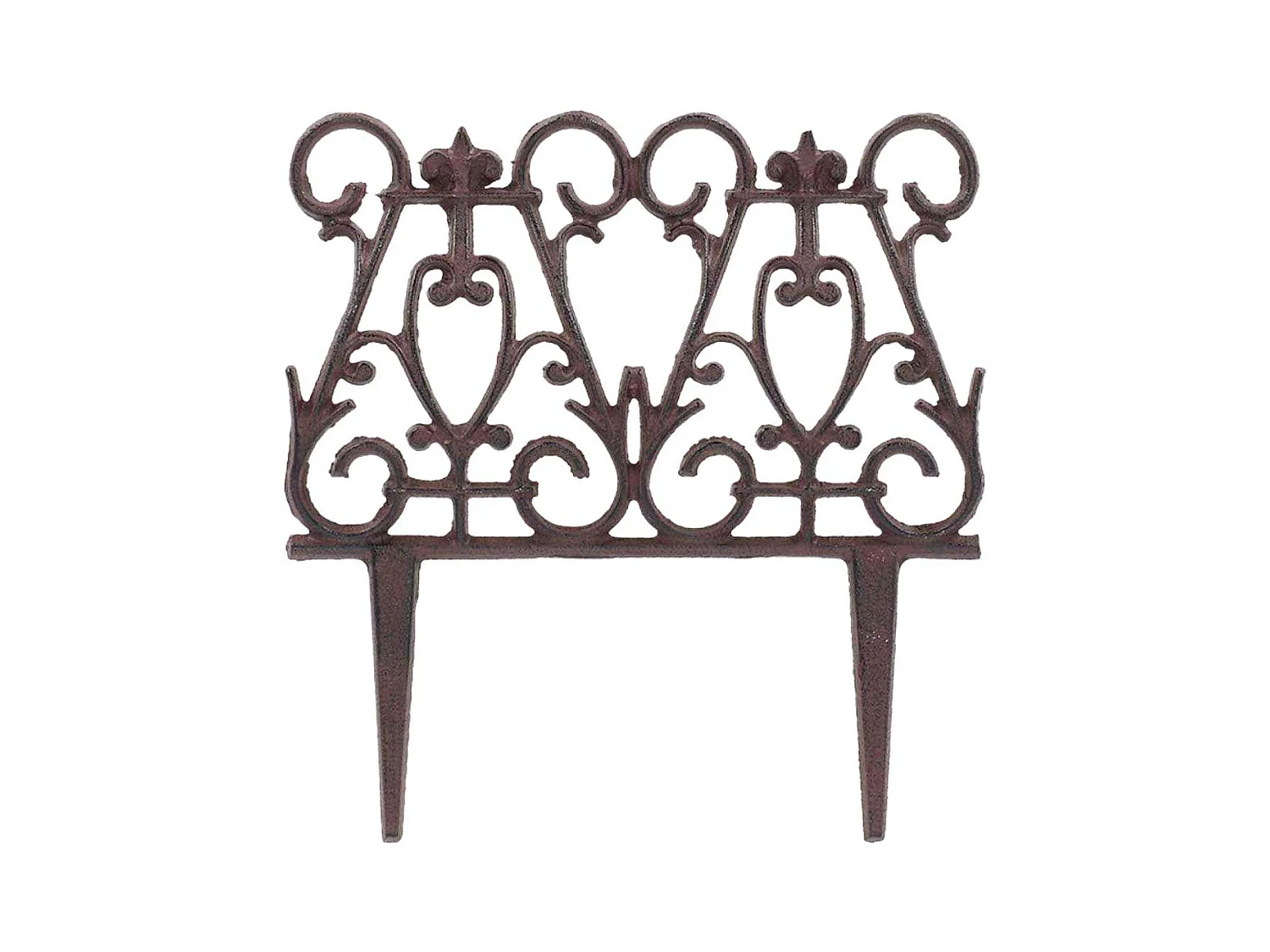 Bordure de jardin en fonte victorienne Unitaire