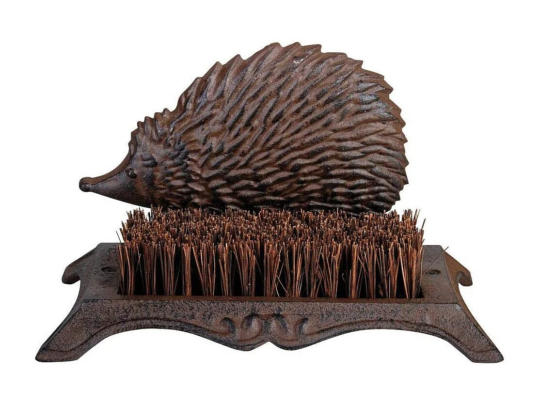Schuhputzbürste aus Gusseisen und Kokosfasern Igel