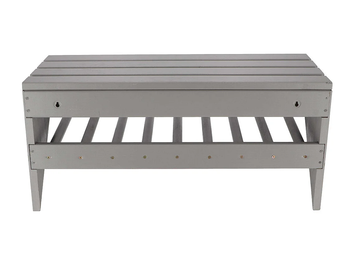 Wand-Stiefelhalter aus Kiefernholz Grau