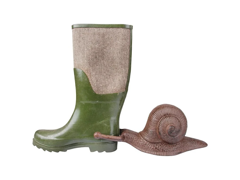 Wellhornschneckeförmiger Stiefelknecht aus Gusseisen