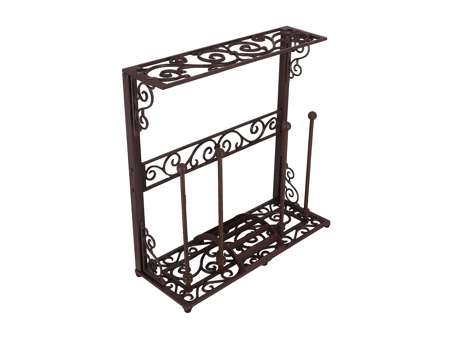 Porte bottes de jardin en fonte 2 paires