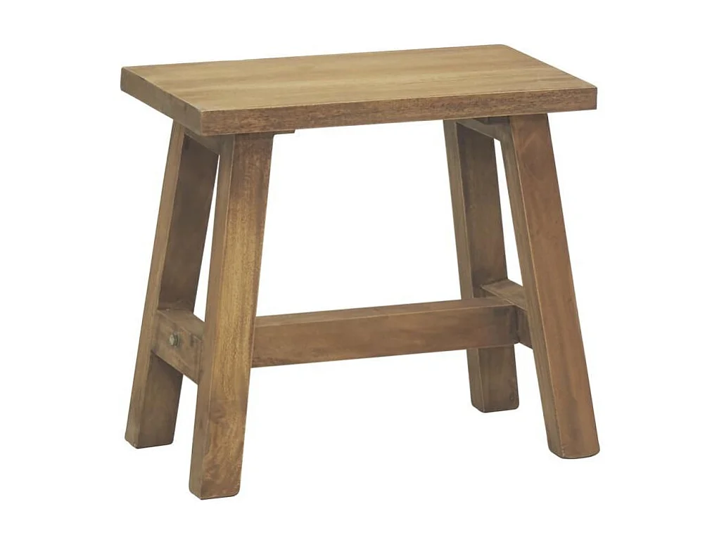 Banc en acajou naturel Petit modèle