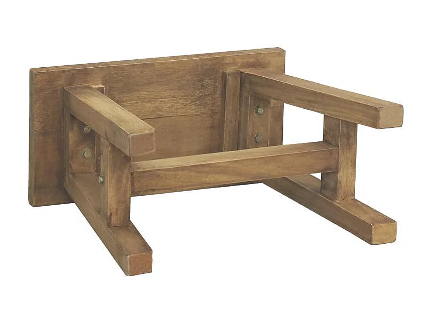 Banc en acajou naturel Petit modèle