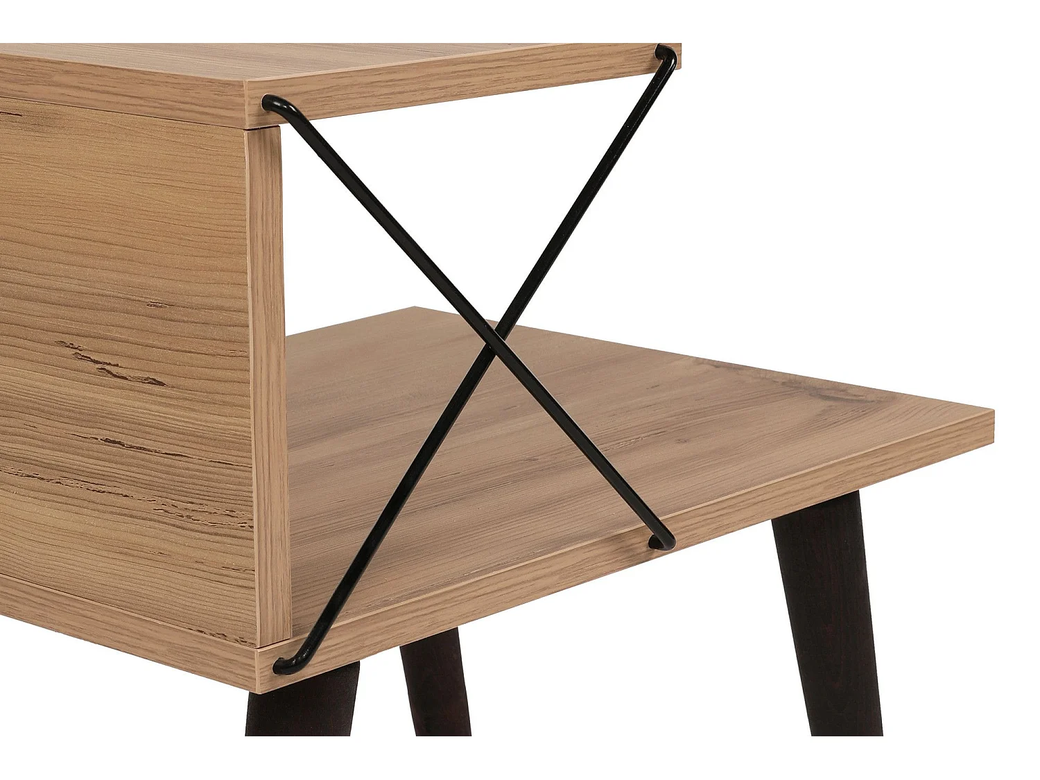 Table de chevet Wyda H55cm Bois clair