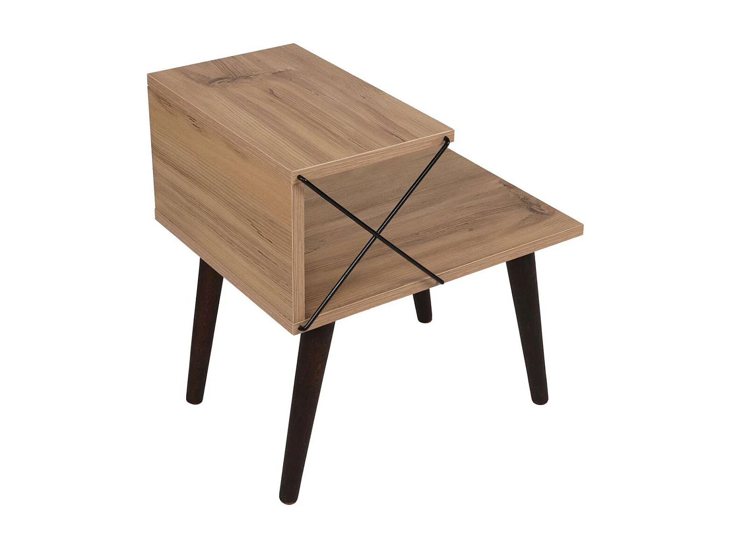 Table de chevet Wyda H55cm Bois clair