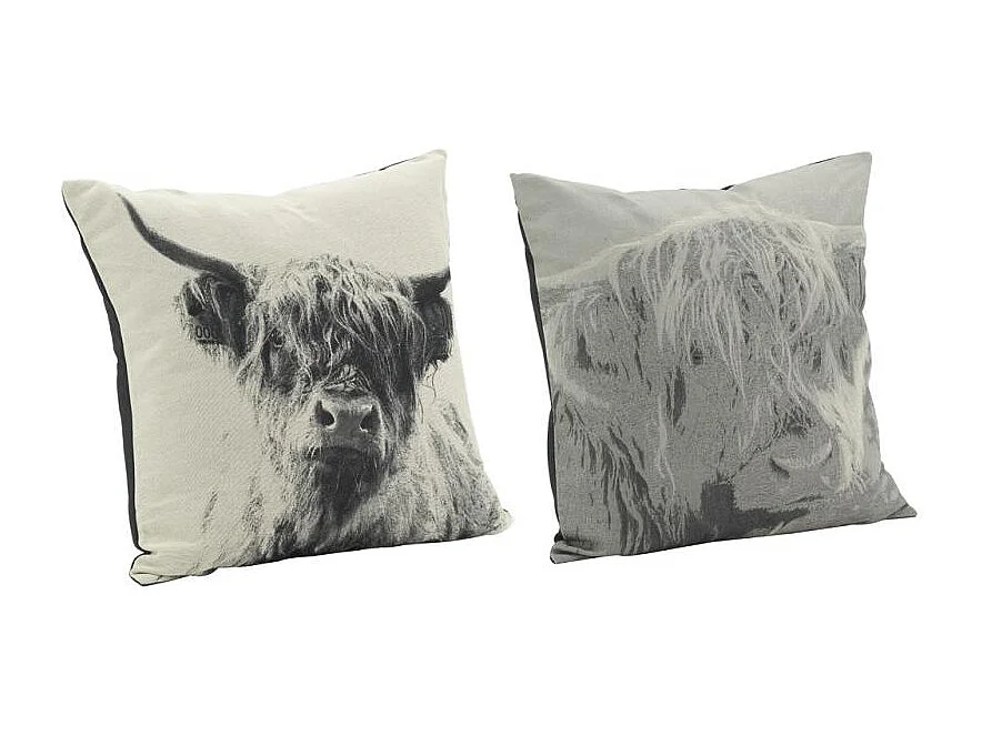 Coussin Vache en coton Lot de 2