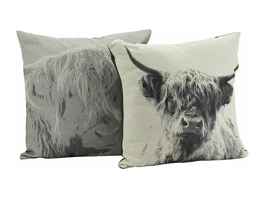 Coussin Vache en coton Lot de 2