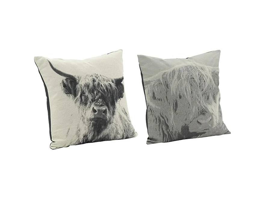 Coussin Vache en coton Lot de 2