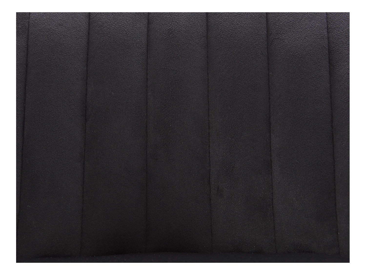 Sæt med 2 justerbare barstole i sort fløjl og metal ELEANA