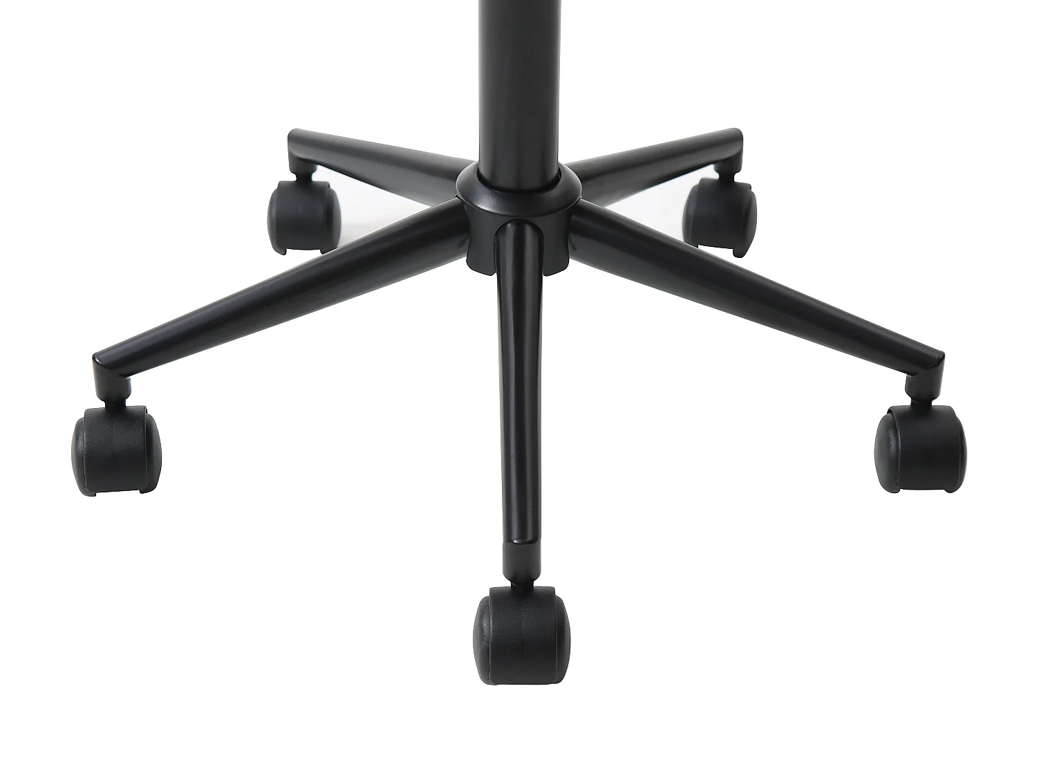 Chaise de bureau - Velours côtelé - Crème et noir - Hauteur ajustable - MASURIE