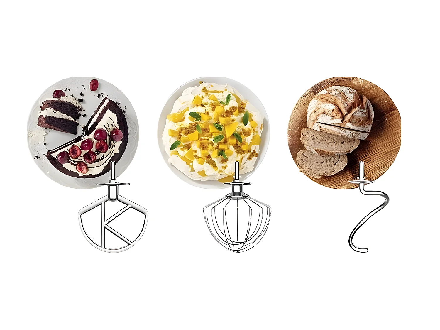 Kenwood Robot pâtissier multifonction 4.6l 1000w gris - KVC3100S