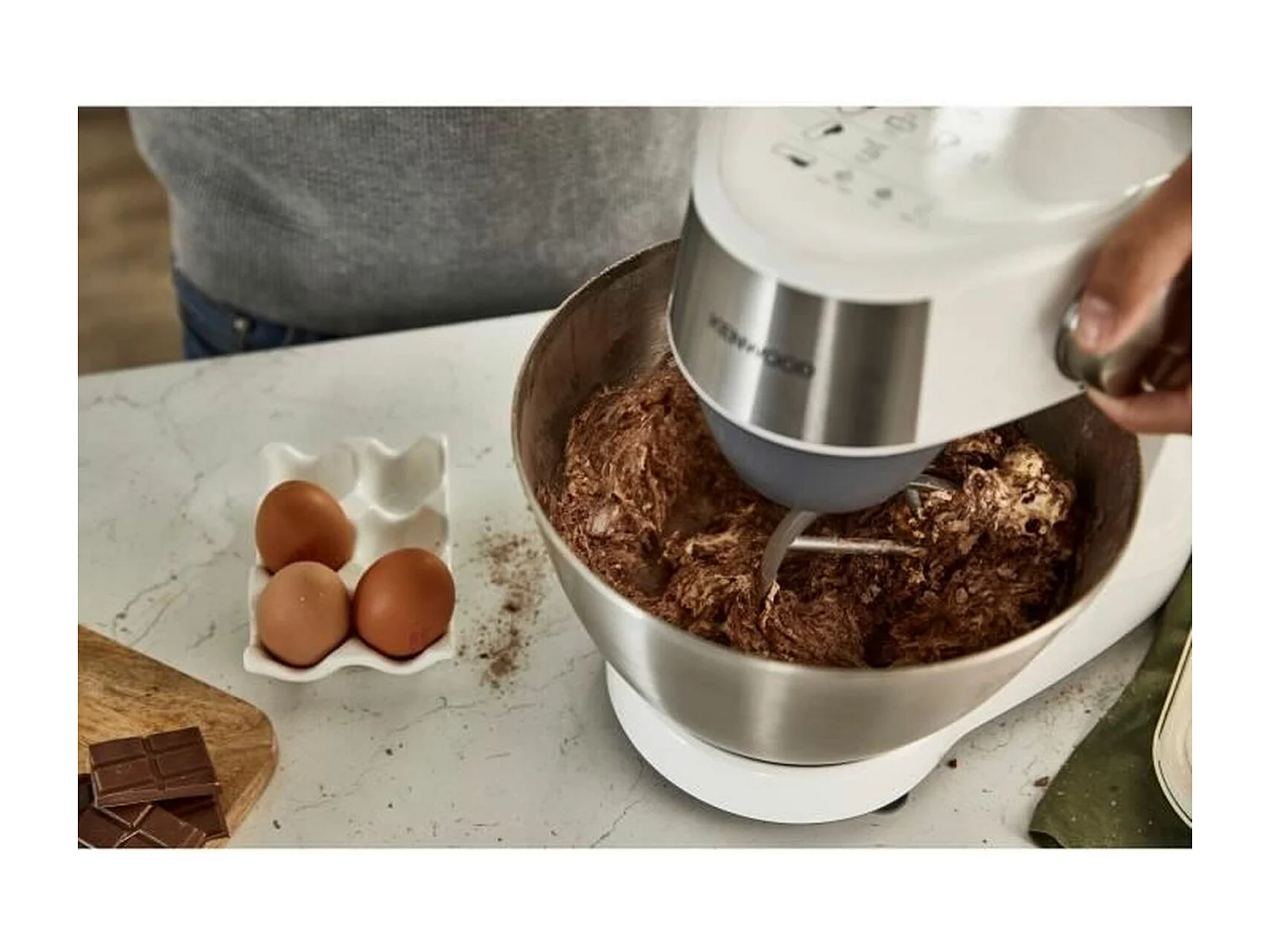 Kenwood Robot pâtissier multifonction 4.3l 1000w blanc - prospero+