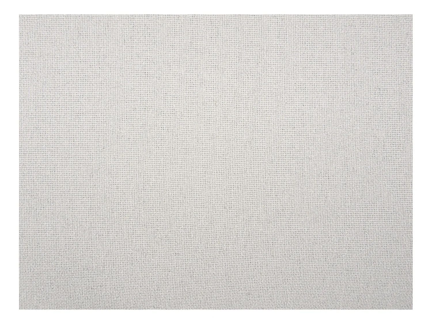 Lot de 2 tabourets de bar en tissu et métal noir - Hauteur réglable - Crème - ELEANA