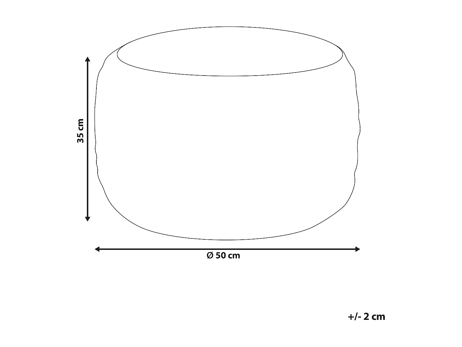 Pouf DINNI Jute Beige