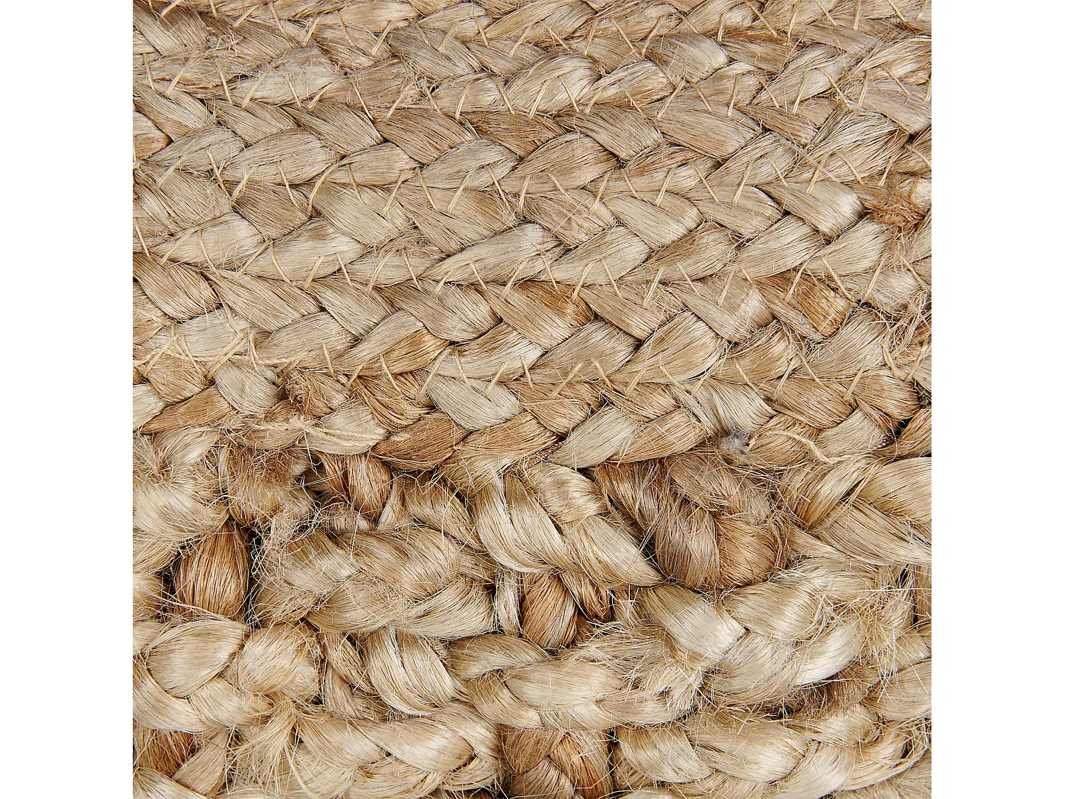 Poef DINNI Jute Beige 50 cm 50 cm 35 cm