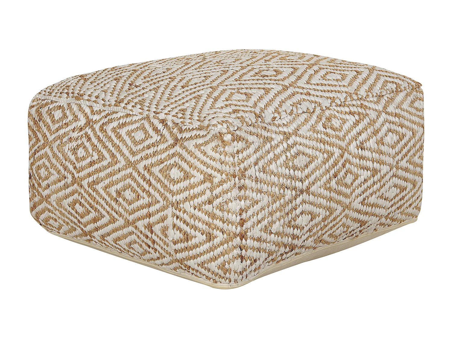 Pouf MASKI Tissu Beige