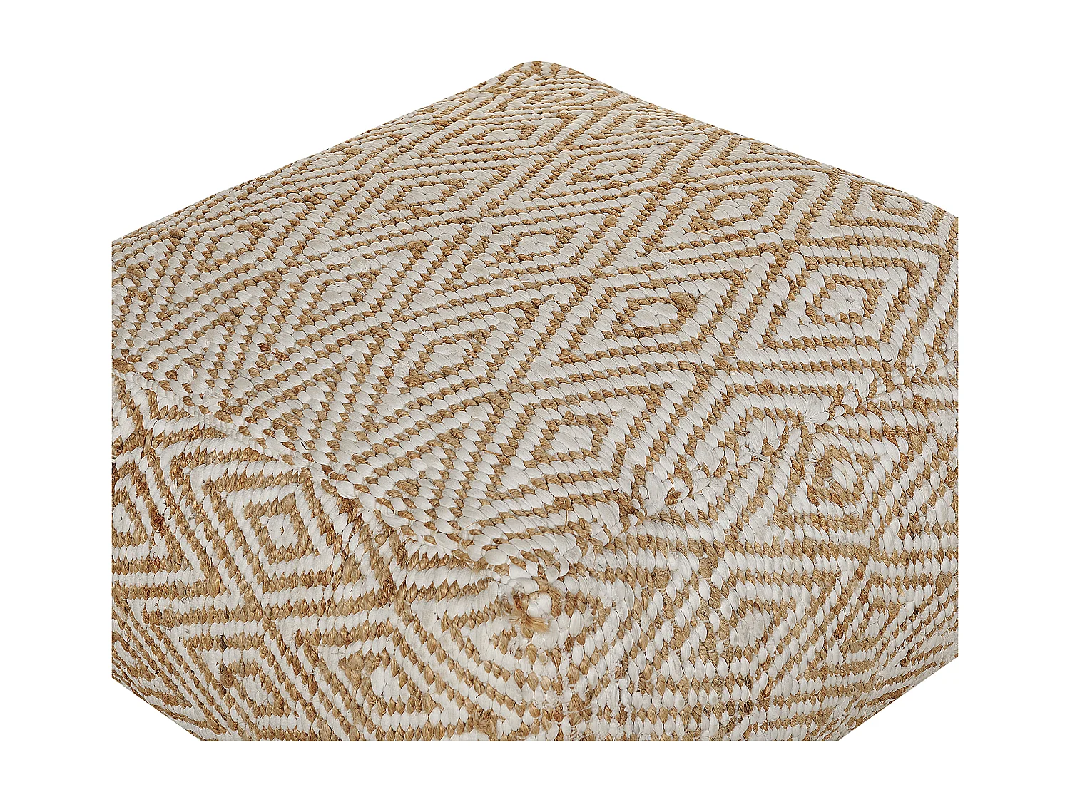 Pouf MASKI Tissu Beige