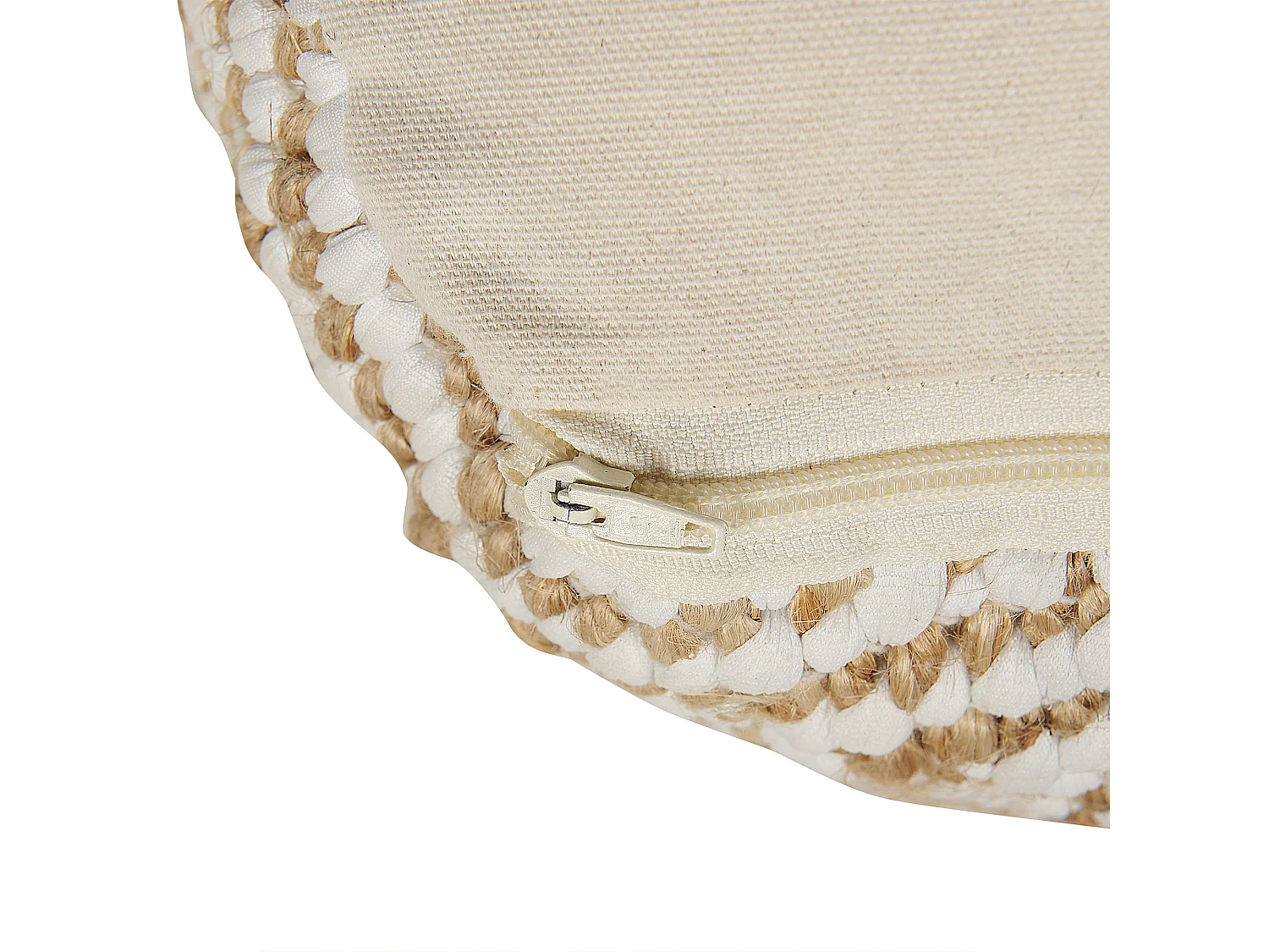 Pouf MASKI Tissu Beige