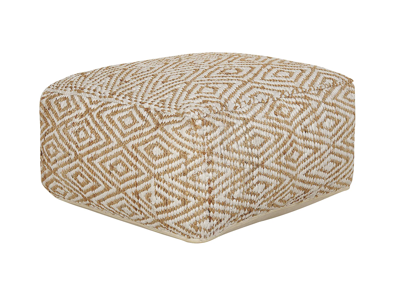 Pouf MASKI Tissu Beige