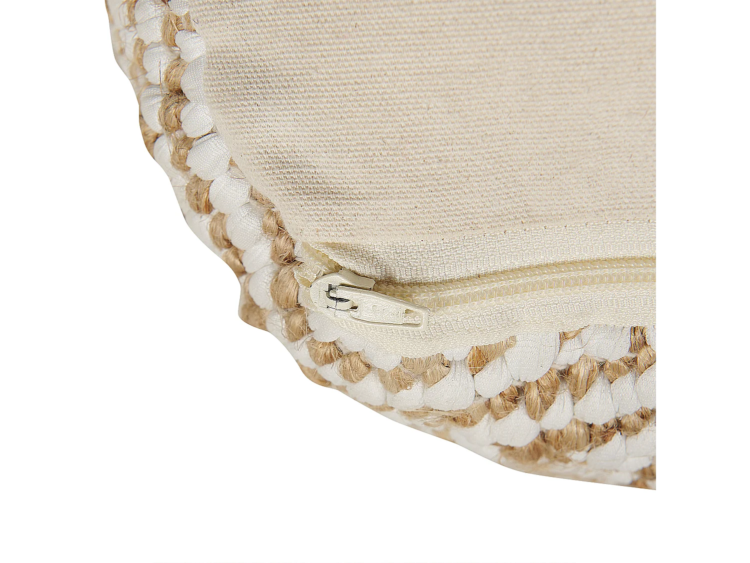 Pouf MASKI Tissu Beige