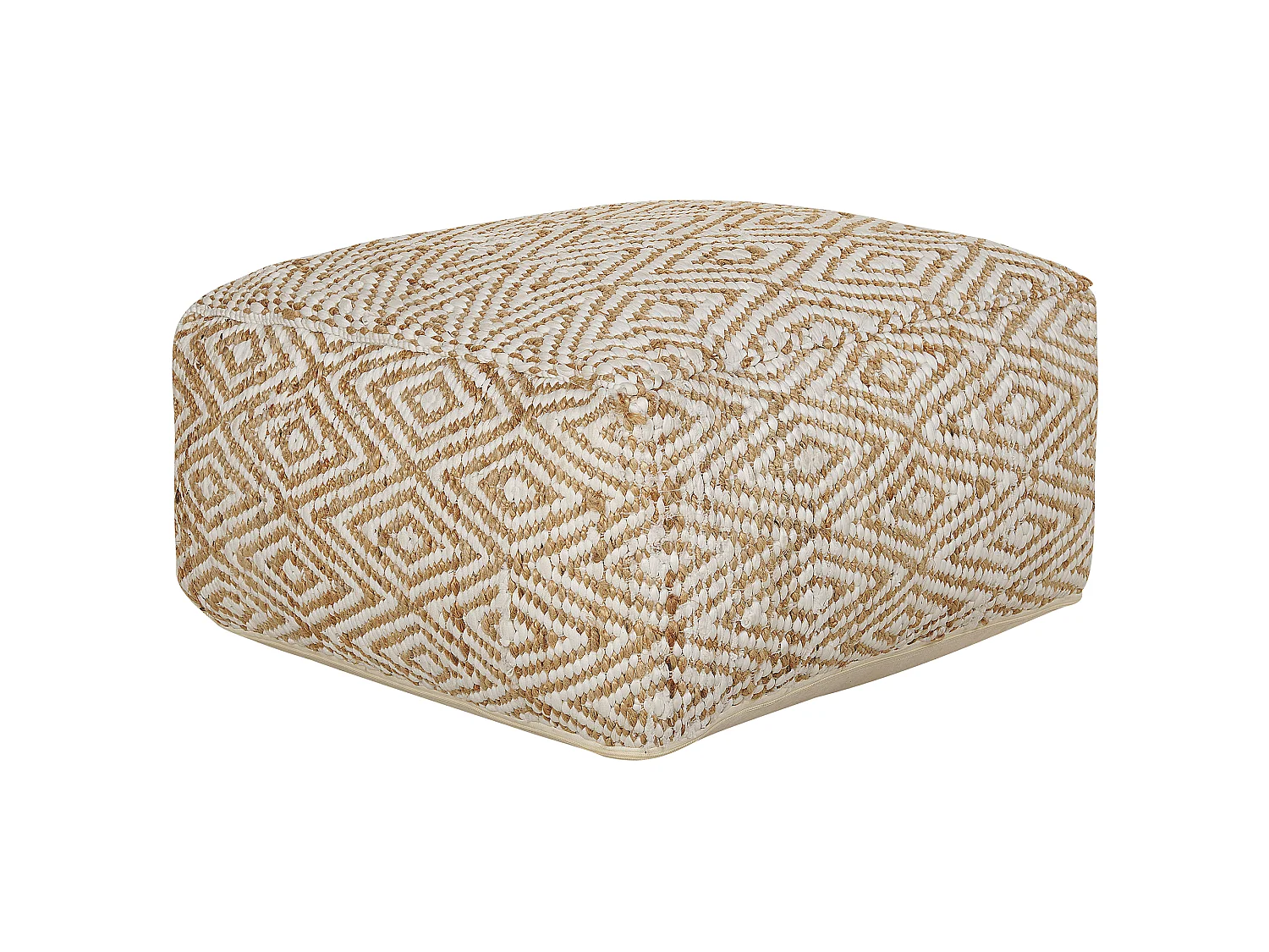 Poef MASKI Beige 60 cm 60 cm 30 cm
