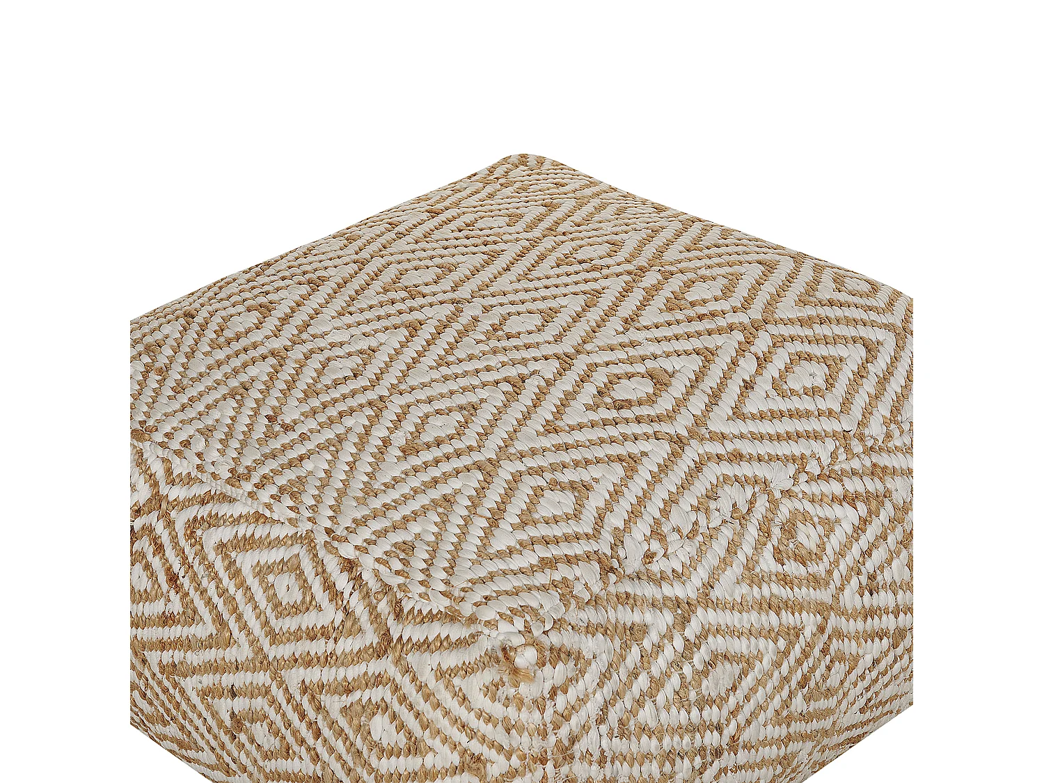 Poef MASKI Beige 60 cm 60 cm 30 cm
