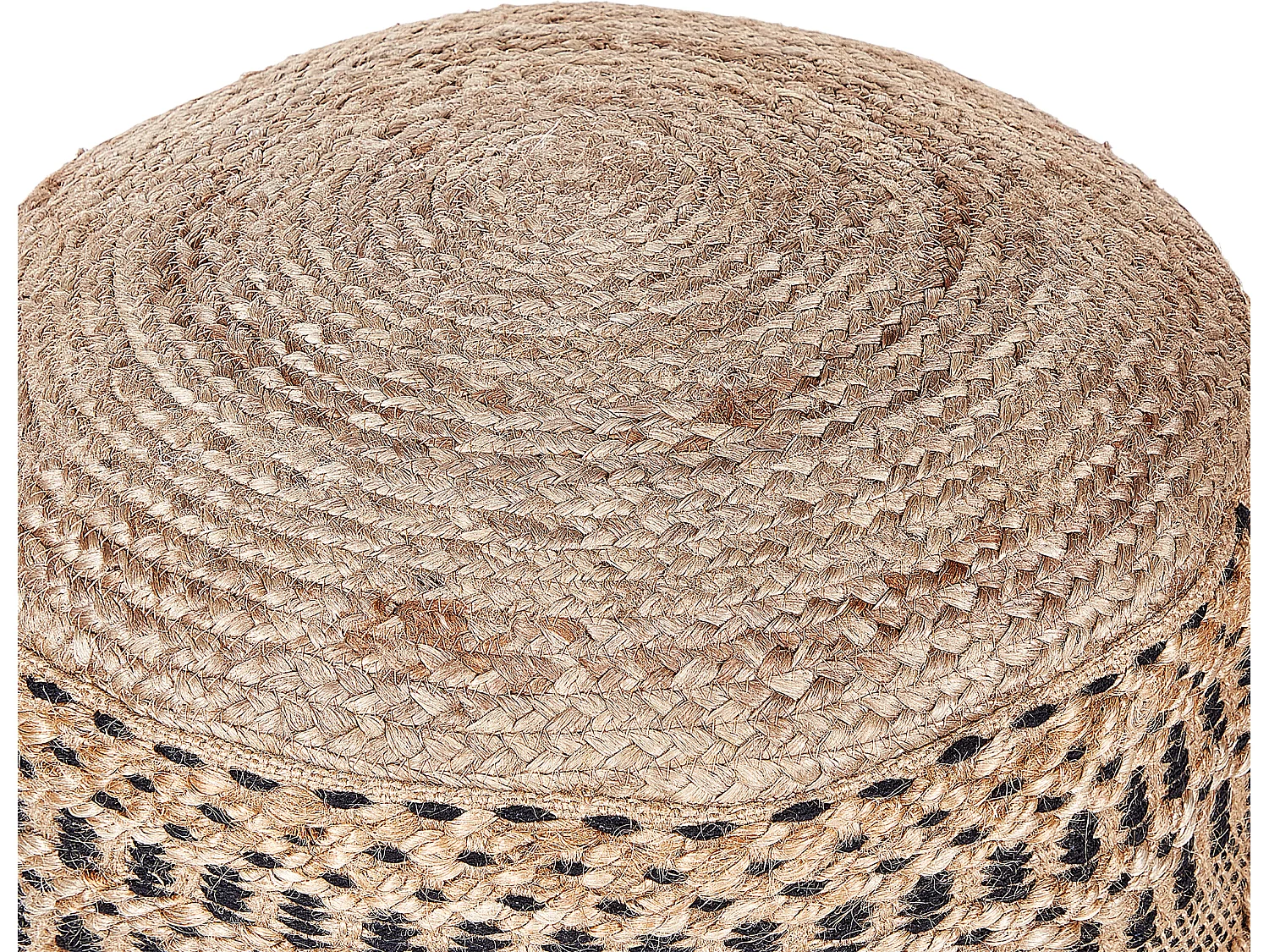 Poef WADAN Jute Beige 50 cm 50 cm 38 cm