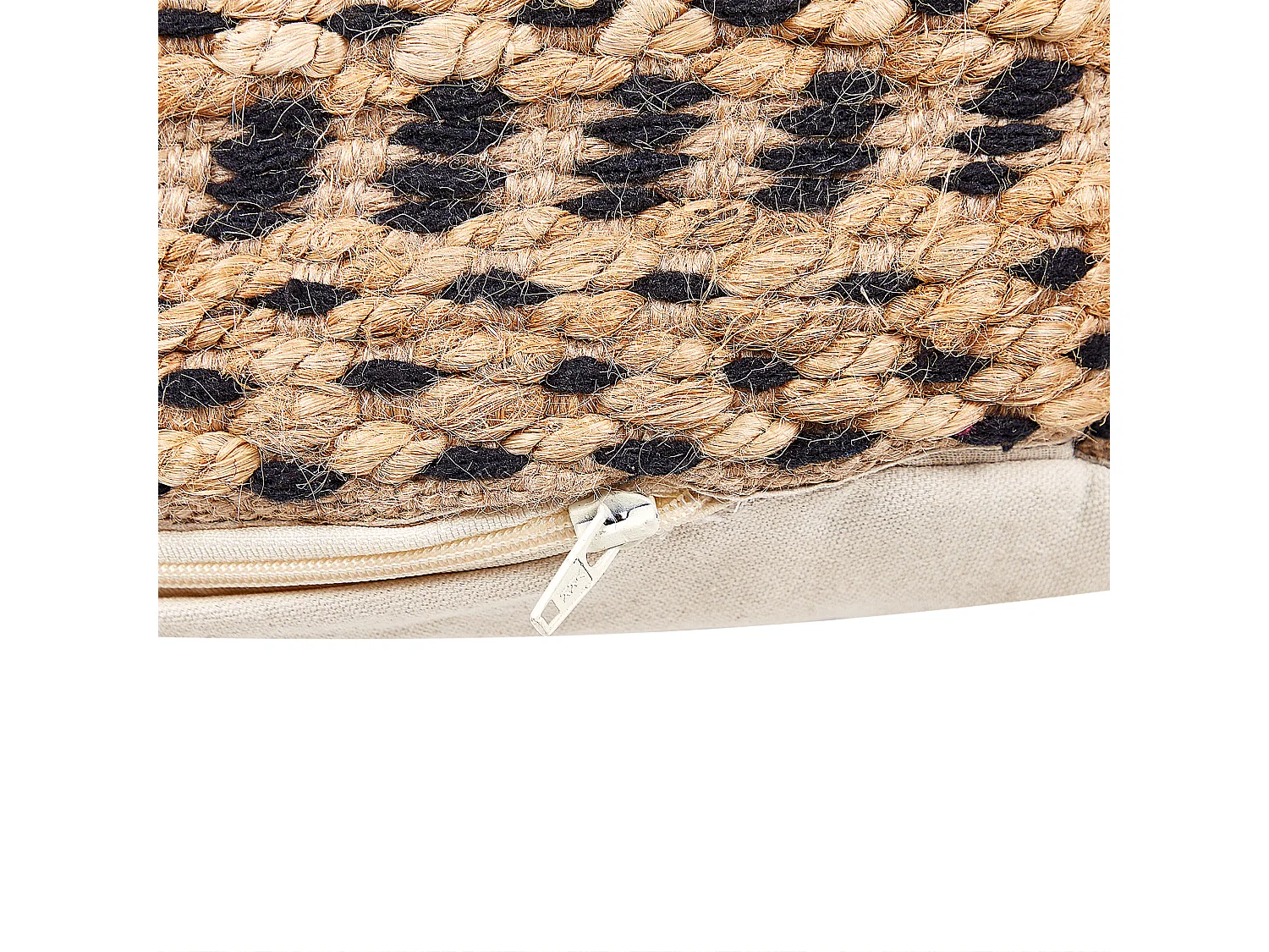 Poef WADAN Jute Beige 50 cm 50 cm 38 cm