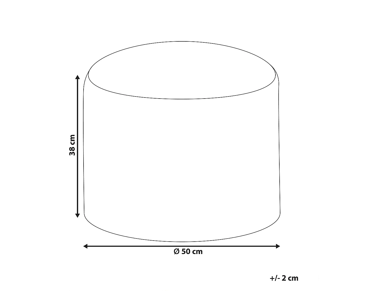 Pouf WADAN Jute Beige